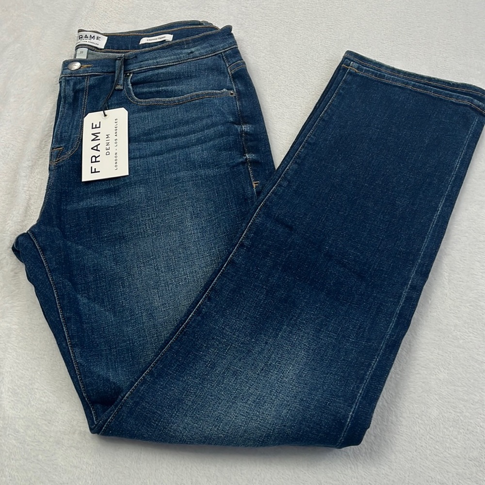 NWT Men's Frame 33 L'Homme Skinny Low Rise Skinny Fit